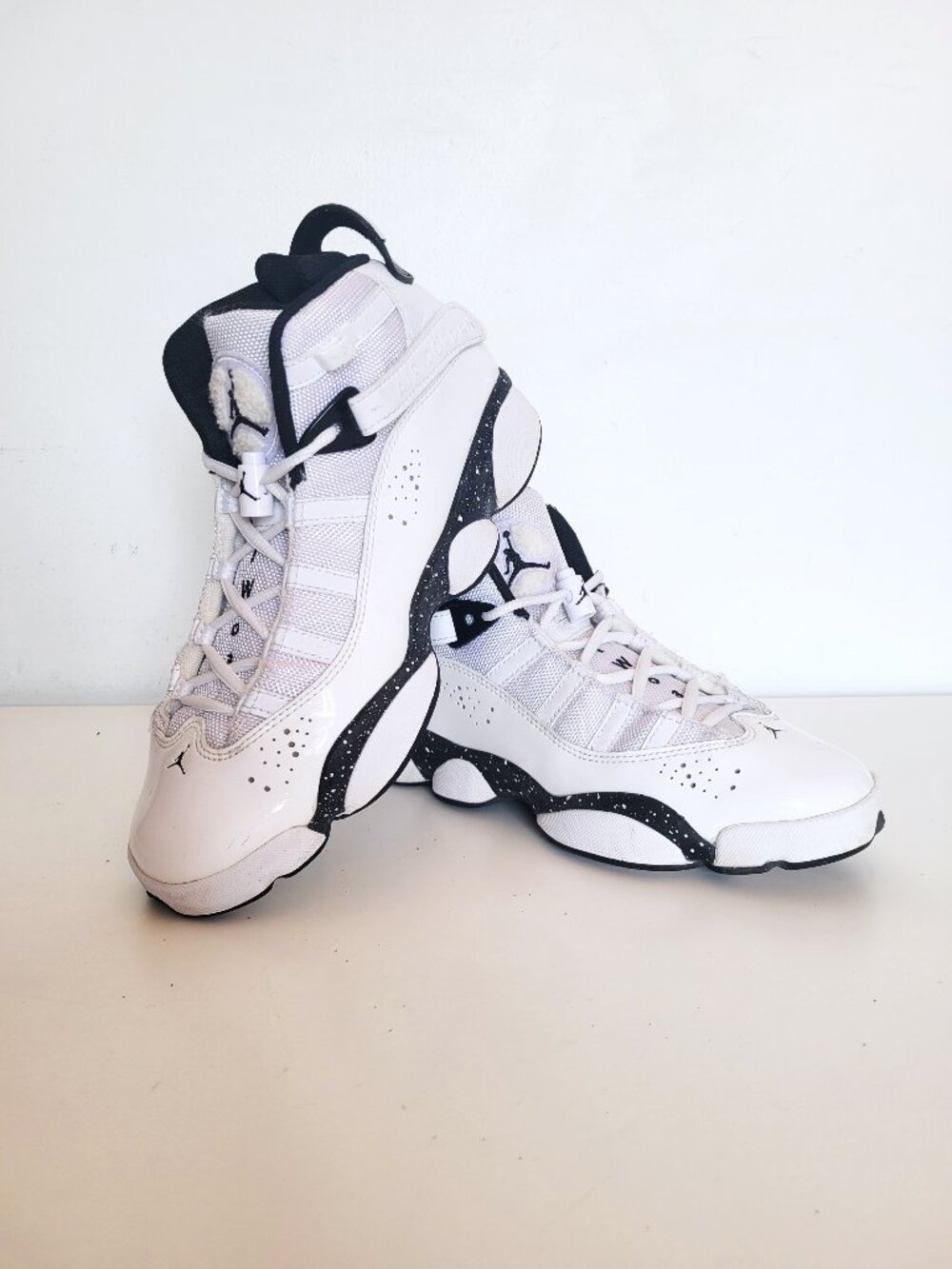 Air Jordan 6 Rings 'Reverse Oreo' 323419-111 GS - Size 7Y